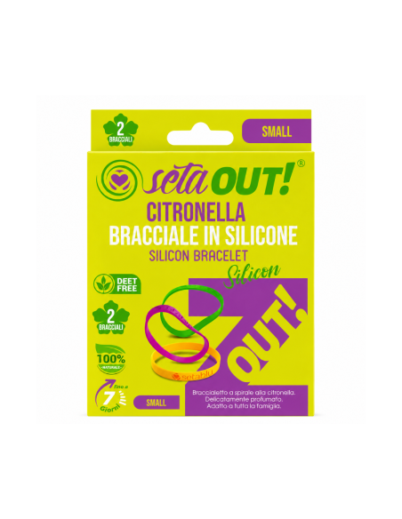 SetaOut Bracciale in Silicone Citronella - 2 pz