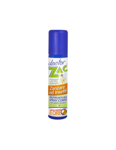 Doctor Zac Anti Puntura Spray Corpo Zanzare e Insetti - 100 ml