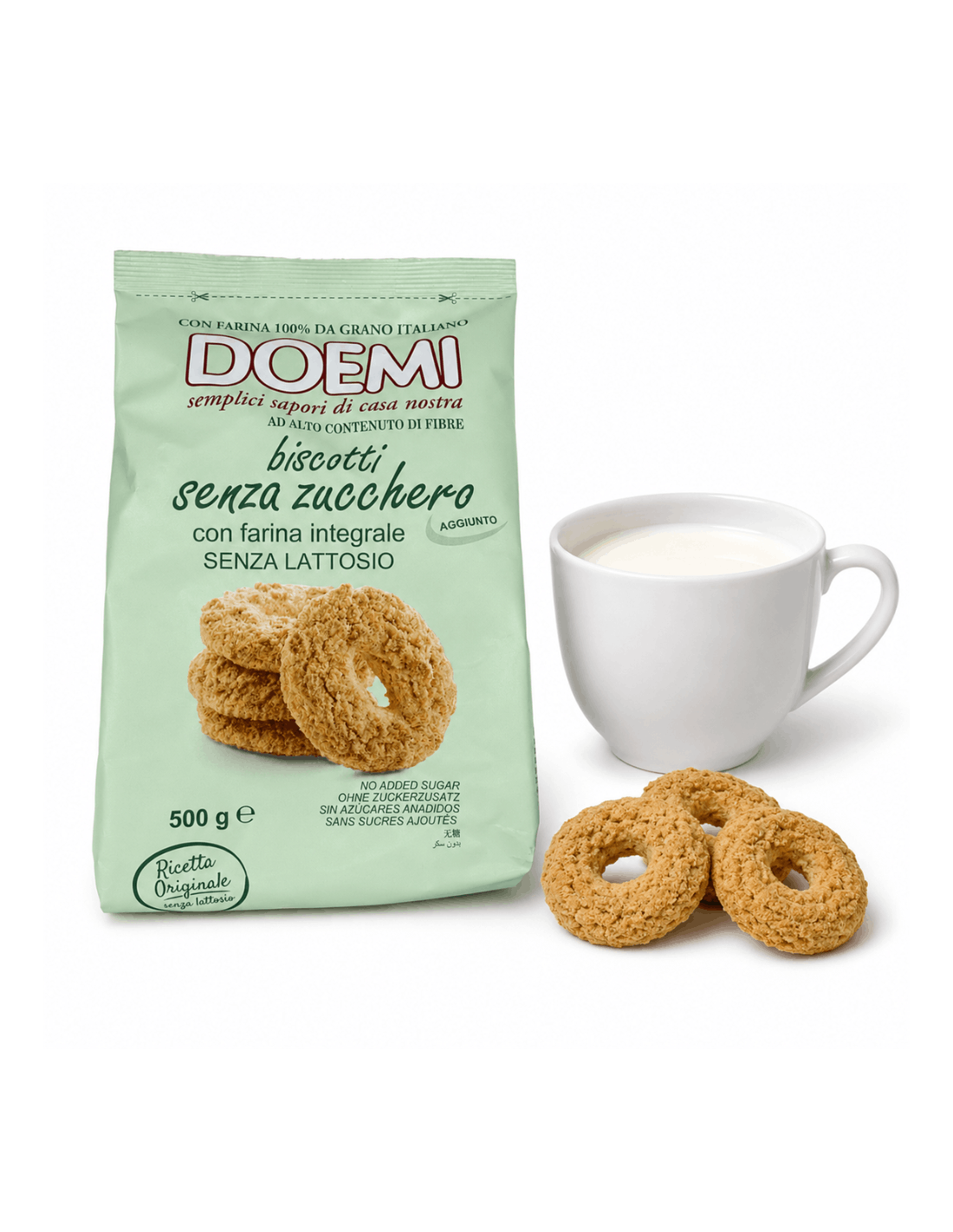 Doemi Whole Wheat Sugar-Free Lactose-Free Biscuits