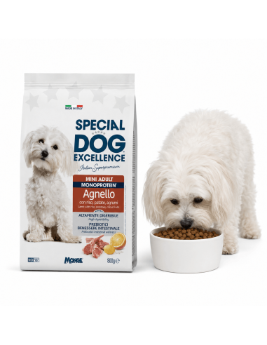 Monoprotein lamb dog food – Monge Italian mini care