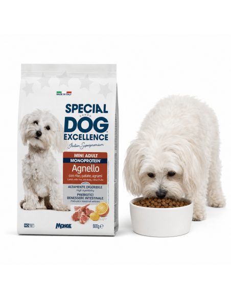 Monoprotein lamb dog food – Monge Italian mini care