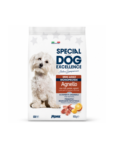 Monoprotein lamb dog food – Monge Italian mini care