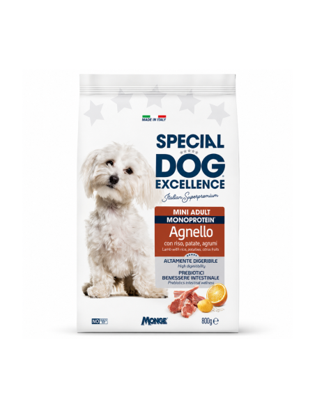 Monoprotein lamb dog food – Monge Italian mini care