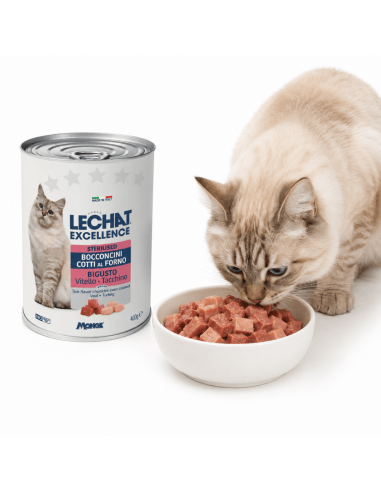 LeChat Sterilised Stückchen mit Kalb und Truthahn