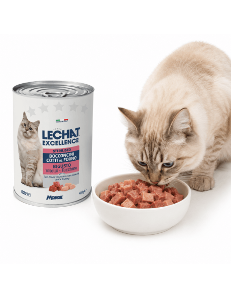 LeChat Sterilised Stückchen mit Kalb und Truthahn