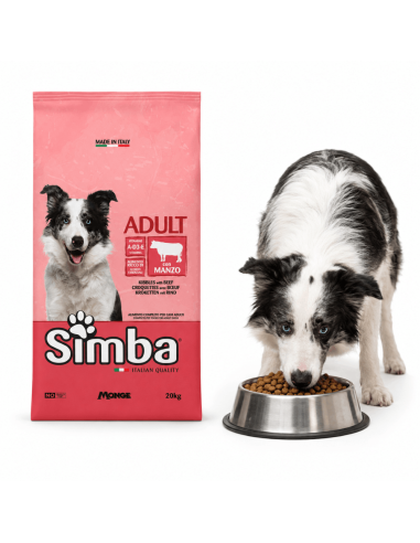 Simba Adult Beef Dog Food – Italian dry croquettes