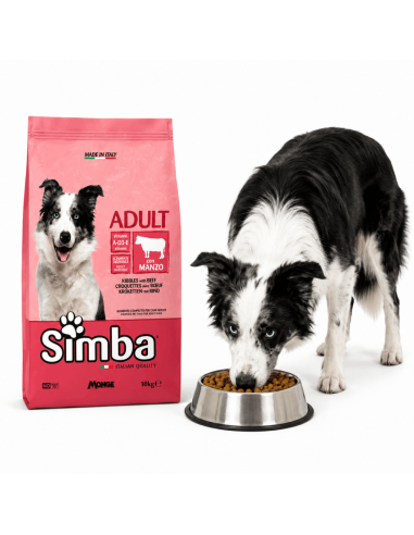 Simba Adult Beef Dog Food – Italian dry croquettes