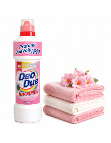 Roze Bloemen wasmiddel – Deo Due voor alle was thuis