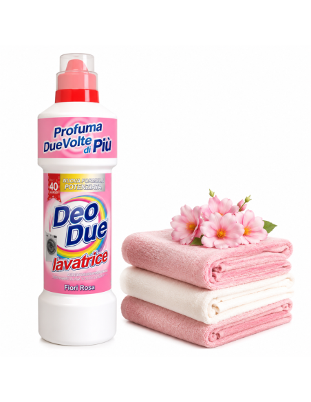 Roze Bloemen wasmiddel – Deo Due voor alle was thuis
