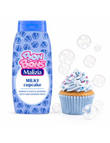 Milky Cupcake bath & shower foam – Malizia Bon Bons
