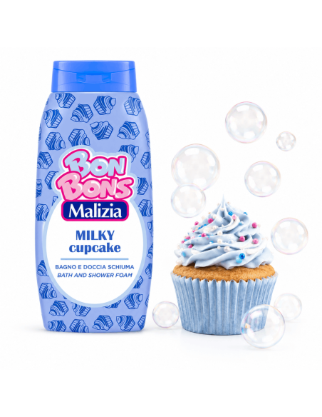 Milky Cupcake bath & shower foam – Malizia Bon Bons