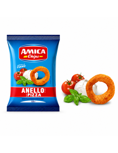 Anneaux goût pizza Amica Chips – snack cuit au four