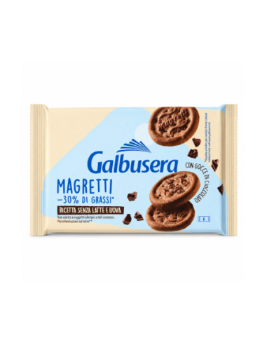 Galbusera Magretti con Gocce di Cioccolato -30% di grassi - 260 gr