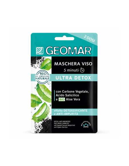 Geomar Maschera Viso Ultra Detox Detossificante - 2 dosi