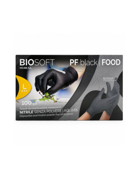 Guanti Food Bio Soft Nitrile taglia L - 100 pz