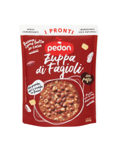 Zuppa di fagioli con pasta Pedon – Pronta in 2 min