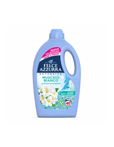 Felce Azzurra Lavatrice Muschio Bianco Anti-odore 40 lav. - 1595 ml