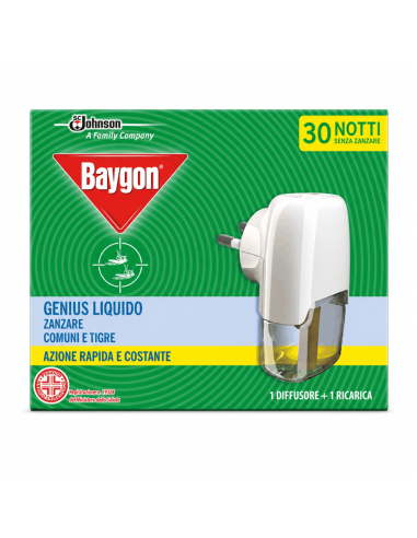 Baygon Genius Spender + Anti-Mücken Nachfüllpack 30 Nächte