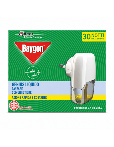 Baygon Genius Spender + Anti-Mücken Nachfüllpack 30 Nächte