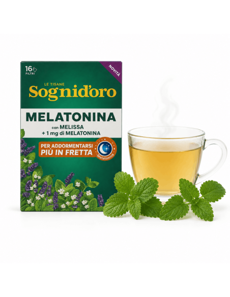 Sognid'oro Tisane du Soir avec Melatonin et Mélisse