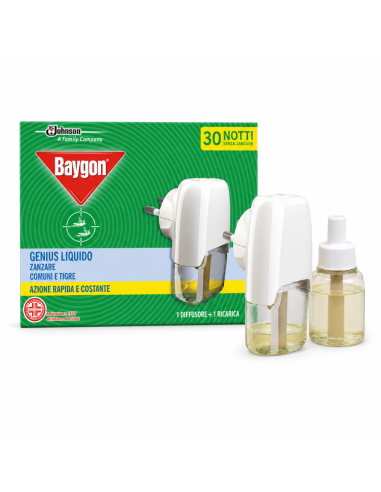 Baygon Genius Spender + Anti-Mücken Nachfüllpack 30 Nächte