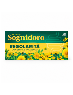 Sogni d'Oro Regularity Herbal Tea - 20 Filters - Free shipping delivered to EUROPE and UK