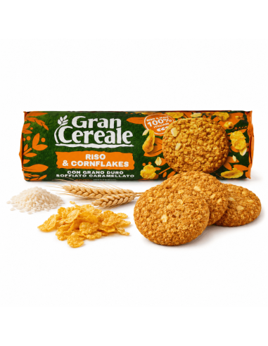 Gran Cereale Rice and Cornflakes – Wholegrain biscuits