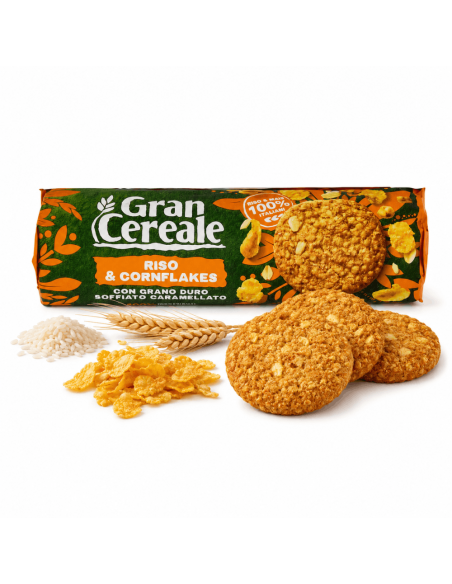 Gran Cereale Rice and Cornflakes – Wholegrain biscuits