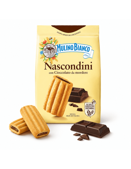 Chocolate shortbread biscuits – Mulino Bianco Nascondini