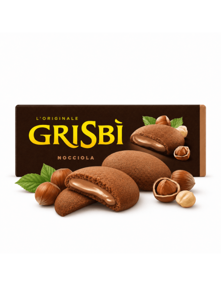 Grisbì Nocciola biscotti ripieni – Crema alla nocciola