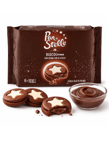 Mulino Bianco Pan di Stelle Biscocrema Biscotti al cacao