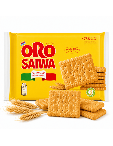 Oro Saiwa Kekse, trockene Frühstückskekse aus Italien