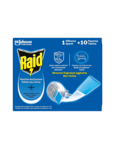 Raid 1 Diffusore Aparat + 10 Piastrine antizanzare