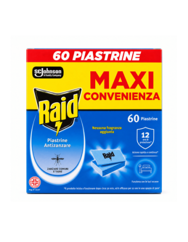 Raid Piastrine Antizanzare - 60 pz