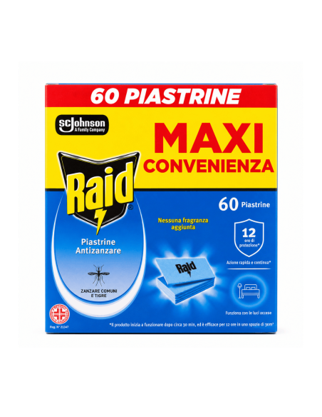 Raid Piastrine Antizanzare - 60 pz