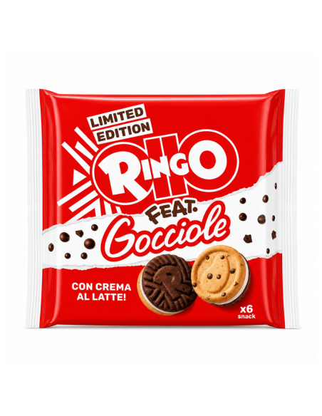 Chocolate biscuits with cream - Pavesi Ringo Gocciole