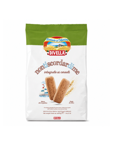 Divella Nontiscordardime Wholemeal Biscuits with fibre