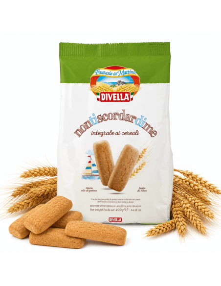 Divella Nontiscordardime Wholemeal Biscuits with fibre