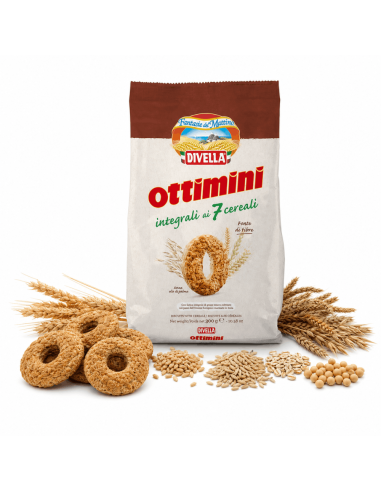 Divella Ottimini Wholemeal with 7 Cereals biscuits