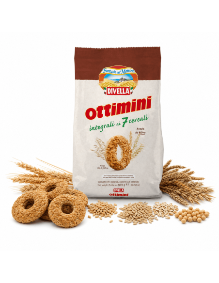 Divella Ottimini Wholemeal with 7 Cereals biscuits
