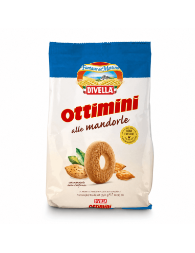 Divella Ottimini almond biscuits - 350 gr - Free shipping delivered to EUROPE and UK