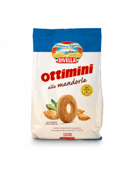 Divella Ottimini almond biscuits - 350 gr - Free shipping delivered to EUROPE and UK