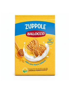 Balocco Zuppole Kekse zum Eintauchen mit Milch und Honig