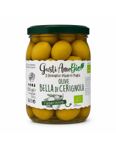 Gustiamo Bio Bella di Cerignola Olives – green vegan