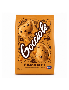 Pavesi Gocciole Caramel Biscuits – caramel chocolate