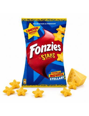 Fonzies Stars Limited Edition – baked cheese corn snacks