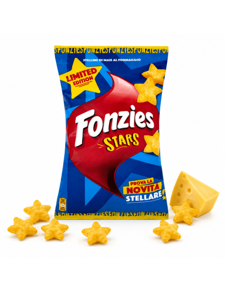 Fonzies Stars Limited Edition – baked cheese corn snacks