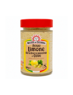 Delizie di Calabria Pesto di Limone IGP di Rocca Imperiale, Ricotta e Olive - 190 gr