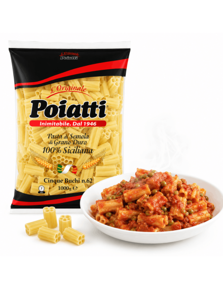 Cinque Buchi n.62 pasta met Siciliaanse tarwe – Poiatti