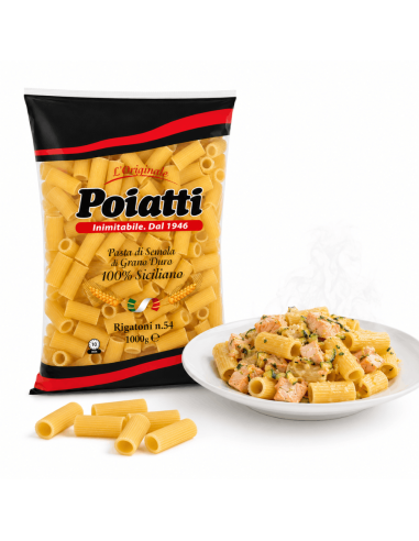 Rigatoni n.54 100% Sicilian wheat pasta by Poiatti